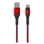 Energizer Cablu de date Energizer C520CKBL, USB 2.0, USB-C, 2m (Rosu)