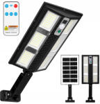 Masterled Napelemes LED utcai lámpa 12W 500lm 6500K Hideg 120° Mozgásérzékelővel Fekete IP44 Masterled (LVTSOL0588)