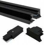 Masterled 1 fázisú, felületre szerelhető sín, matt fekete, 1, 5 m, ZX Masterled (LVTSZY0044)