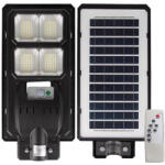 Masterled Napelemes LED kerti utcai lámpa 200W 6000K Hidegfényű mozgás- és alkonyérzékelővel, fekete IP65 Masterled (LVTSOL0074)