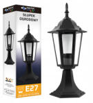Masterled LED Kerti Lámpa Álló Kültéri Lámpás E27 Fekete IP44 Victoria 40cm Masterled (LVTOPR0370)