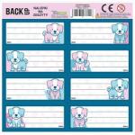 DERFORM BackUp Kutyás füzetcímke 8 db-os többféle (NNZB4A63)