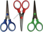  Iskolai fém olló, színes fogóval (TOLIR136)