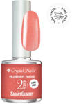 Crystal Nails - 2S - SMARTGUMMY HEMA FREE RUBBER BASE GEL - NR62 - SHIMMER CORAL - 8ML