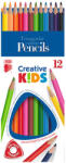  ICO Creative Kids: Háromszögletű színes ceruza - 12 db-os (MH241093)