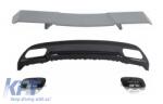 KITT Spoiler, Diffúzor és kipufogóvégek Mercedes W176 A-osztály 12+ modellekhez, matrica Kompatibilis: Mercedes Benz W176 2012-2015 A-osztály Sport Line csomag hátsó lökhárítóval Mercedes Benz W176 F (COCB