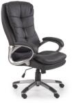 HM Scaun directorial Hm Preston, Robust, Piele ecologica, Inaltime reglabila, Mecanism balans, 100 Kg, Negru (00003490)