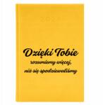 FunnyCase Naptár A5 2026 Sárga Pedagógusnapi Ajándék Neked köszönhetően Megértjük (Kalendarz Żółty Dzięki Tobie Rozumiemy)