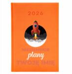  Naptár A5 2026 Narancssárga Tervező Földöntúli Tervek Fiúnak| Férj (Kalendarz Pomarańczowy Nieziemskie Plany)