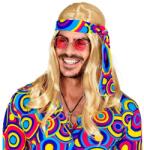 Widmann Italia Peruca blonda anii 70 cu bandana - marimea 128 cm (WID02846)