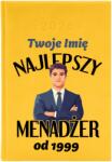 FunnyCase Naptár A5 2026 Sárga Személyre szabott A Legjobb Menedzser *Dátumtól* (Kalendarz Najlepszy Menadżer Żółty)