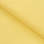 Goldea pamut krepp anyag - sárga 160 cm