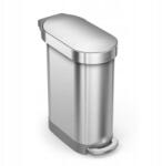 simplehuman Slim Szemeteskosár 45 l Pedálos Fpp acél Ezüst (CW2044)