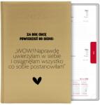 FunnyCase Naptár Arany Könyv Határidőnapló A5 2026 Tervező Motiváció Önfejlesztés (Kalendarz MOTYWACJA SAMOROZWÓJ)