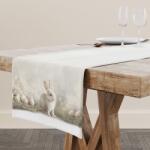 Cotton Club® Napron Paste 40x200cm bumbac 100% cu iepurasi si oua, Cleos Fata de masa