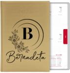 FunnyCase Naptár Arany Könyv Határidőnapló A5 2026 Bernadeta Monogram MIX Wz (Kalendarz DLA KLAUDI MONOGRAM)