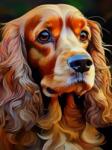 NORIMPEX - Puzzle Tablou Diamant: Cocker Spaniel 30x40cm - 1 - 39 piese