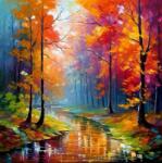 NORIMPEX - Puzzle Tablou Diamant: Pace în pădure 30x40cm - 1 - 39 piese