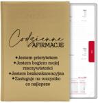 FunnyCase Naptár Arany Könyv Határidőnapló A5 2026 Tervező Napi Megerősítés Wz (Kalendarz AFIRMACJA CODZIENNA)