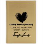  Könyvnaptár 2026 Év Arany tervező A5 Ajándék Szeretem a munkát Név Minták (Złoty Planer 26 Lubię Prace)