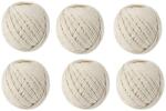 Micul Fermier Set 6 ghemuri sfoara din bumbac alb Micul Fermier, 100 g/ghem (GF-2333)