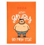  Naptár A5 2026 Narancssárga Napi Határidőnapló Kövér Vagyok Mert Megállok