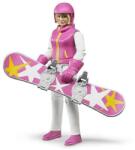BRUDER Figurina femeie cu snowboard, Bruder 60420 (60420) Figurina