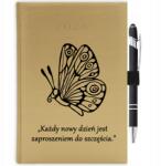  Naptár 2026 Arany Határidőnapló A5 Meghívó Ajándék Toll (KALENDARZ A5 2026 TERMINARZ ZAPROSZENIE)