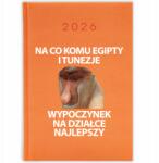 FunnyCase Könyvnaptár 2026 Mire Jók Egyiptomok És Tunézia Narancssárga tervező (Kalendarz 2026 NA CO KOMU EGIPTY I TUNEZJE)