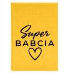 FunnyCase Könyvnaptár 2026 A5 Sárga Határidőnapló Ajándék Nagyinak Szuper Nagyi (Kalendarz 26 Super Babcia Żółty)