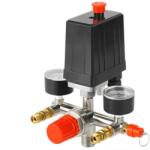 maxrom Presostat compresor aer cu 2 cai cuple rapide si supapa 8 bari 230V XD11270