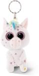 NICI Breloc NICI Glubschis Einhorn Uberto 9cm Plus Alb cu Stele Stralucitoare (46612)