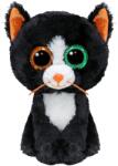 Ty Beanie Boos Luna Pisica Neagra Ochii Portocalii si Verzi 15 cm (T37388)
