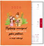  Naptár Orange A5 2026 Ajándék Pedagógus Nap Legjobb Tanár Wz (Kalendarz a5 2026 TERMINARZ PLANER ORGANIZER)