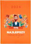  Naptár A5 2026 Narancs Tanárnak Legjobb Tanár Név Minták (Kalendarz Pomarańcz Najlepszy Nauczyciel Imię)