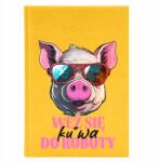 FunnyCase Naptár A5 2026 Sárga Munkatervező Vicces állatok (Kalendarz 2026 Żółty WEŹ SIĘ DO ROBOTY)