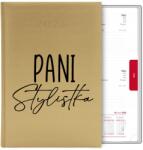  Naptár Arany A5 2026 Ajándék Hölgy Stylist Kütyü Ajándék MIX Wz (Kalendarz a5 2026 TERMINARZ PLANER ORGANIZER)