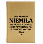  Könyvnaptár A5 2026 Arany Motivációs Tervező Nem Vagyok Kellemetlen Wz (Kalendarz A5 2026 Nie Jestem Niemiła)