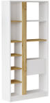 PAKOWORLD Biblioteca Alive, Alb, 75x25x160 cm (176-000112) Biblioteca