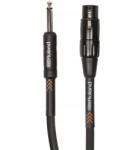 Roland Xlr mikrofonkábel 6mm jack dugóhoz 3m fekete szimmetrikus stúdió (RMC-B20-HIZ)