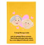 FunnyCase Naptár 2026 A5 Sárga Ajándék Nagymama Nagypapa Napjára Legjobb Kívánság (Kalendarz 2026 Seledynowy Dla Babci Dziadka)