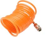 Crownman Furtun aer comprimat spiralat 5m, 5mm, cupla rapida 1 4 (C1555)