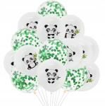 Hopki Lufi Szett Panda Konfetti Lufi Születésnap 15DB-OS