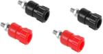 Cabletech Set 4 mufe mama banana 4mm panou 16mm (2x rosu + 2x negru) Cabletech GNI0205-4 (GNI0205-4)
