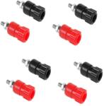 Cabletech Set 8 mufe mama banana 4mm panou 16mm (4x rosu + 4x negru) Cabletech GNI0205-8 (GNI0205-8) - habo
