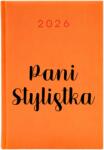  Naptár A5 2026 Narancssárga Napi Határidőnapló Ajándék Hölgynek Stylist (Kalendarz Pomarańczowy Pani Stylistka)