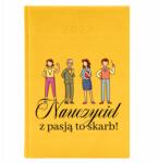 FunnyCase Naptár A5 2026 Sárga Tervező Ajándék Pedagógusnap Szenvedélyes Tanár (Kalendarz Żółty Nauczyciel Z Pasją)