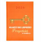  Naptár A5 2026 Narancssárga határidőnapló Kulcs a jobb jövőhöz