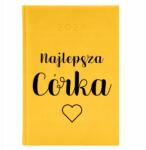  Könyvnaptár A5 2026 Sárga Ajándék Határidőnapló A Legjobb Lánynak (Kalendarz 2026 Żółty Najlepsza Córka)