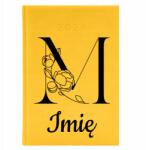  Naptár A5 2026 Sárga Ajándék Határidőnapló Személyre szabott M *név* Minták (Kalendarz 2026 Żółty M *IMIĘ*)